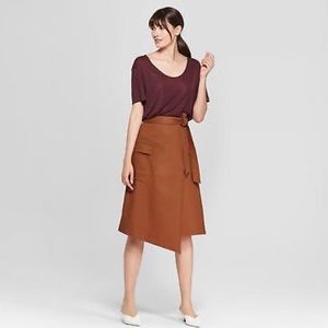 Asymmetrical Wrap Skirt